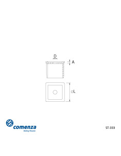 ST-333 40X40 AISI-316 BA 2