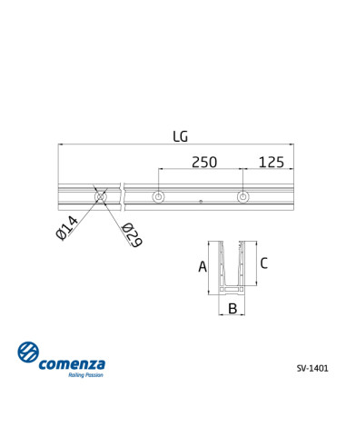 SV-1401 (LG-5000) AL ANODIZED SATIN
