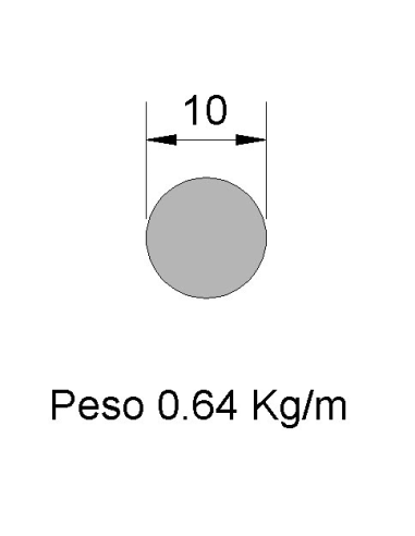 Redondo Liso Inox IREL-10 316    0.64