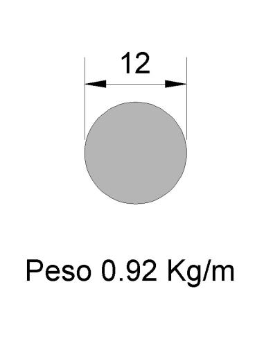 Redondo Liso Inox IREL-12 316    0.92