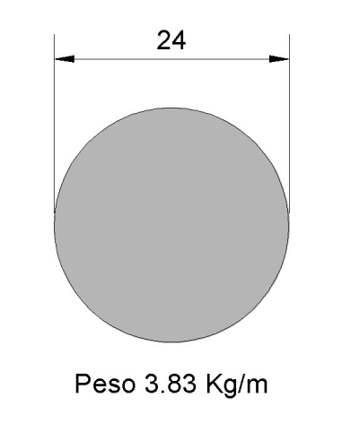 Redondo Liso Inox IREL-24 304    3.83
