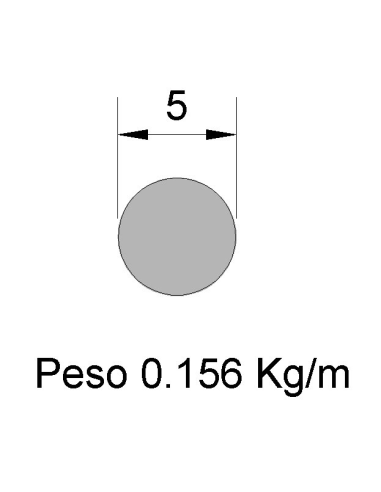 Redondo Liso Inox IREL-5 316    0.156