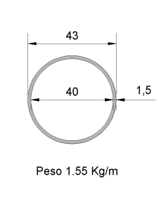 Tubo Redondo Inox...
