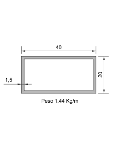 Tubo Rectangular Inox...