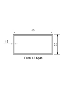 Tubo Rectangular Inox...