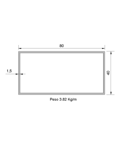 Tubo Rectangular Inox...