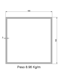 Tubo Cuadrado Inox...