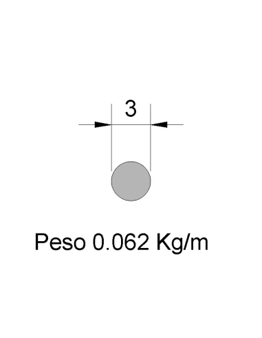 Redondo Liso Inox IREL-3 316    0.062