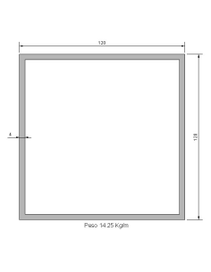 Tubo Cuadrado CS-120X120X4...