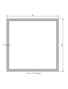 Tubo Cuadrado CS-120X120X5...
