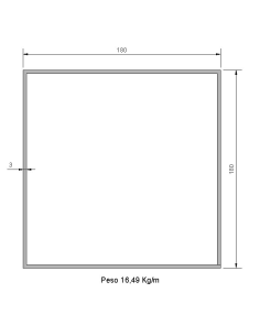 Tubo Cuadrado CS-180X180X3...