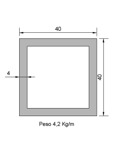Tubo Cuadrado CS-40X40X4...