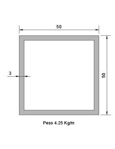Tubo cuadrado CS-50X50X3...