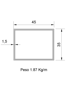 Tubo Rectangular...