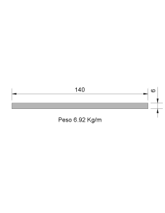 Pletina PL-140x6 Negra    6.92