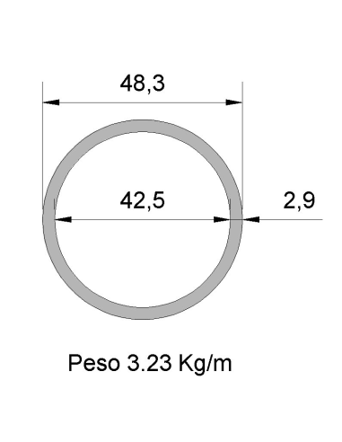 Tubería en Pulgadas TP ISO 1´´ 1/2...