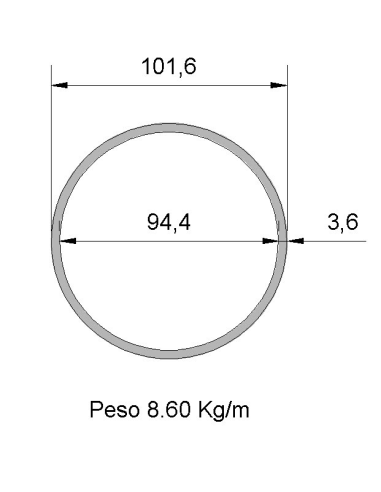 Tubería en Pulgadas TP ISO 3´´ 1/2...