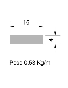 Pletina PL-16x4 Cincada...