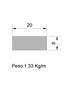 Pletina PL-20x8 Cincada...