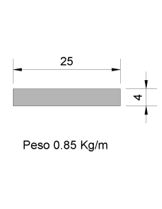 Pletina PL-25x4 Cincada...
