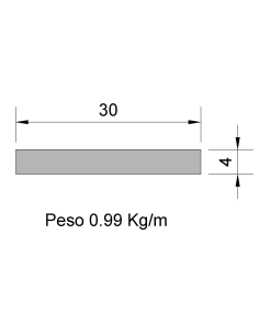 Pletina PL-30x4 Cincada...