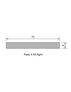 Pletina PL-70x8 Cincada...