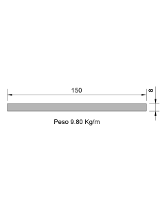 Pletina PL-150x6 Negra    9.80