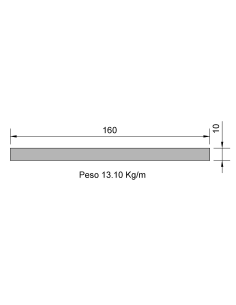 Pletina PL-160x10 Negra...