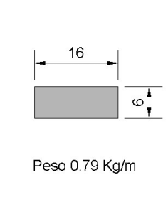 Pletina PL-16x6 Negra    0.79