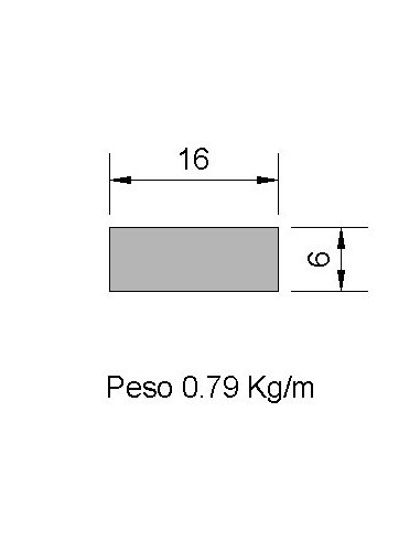 Pletina PL-16x6 Negra    0.79