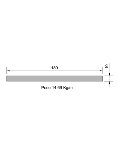 Pletina PL-180x10 Negra   14.66