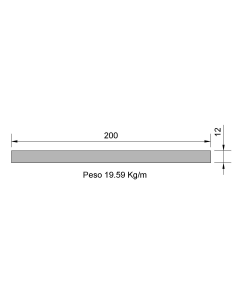 Pletina PL-200x12 Negra...