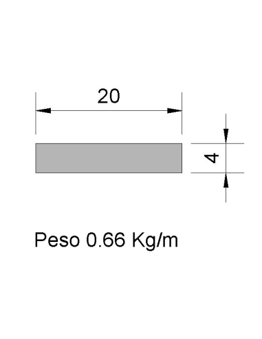 Pletina PL-20x4 Negra    0.66