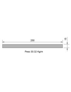 Pletina PL-250x15 Negra...