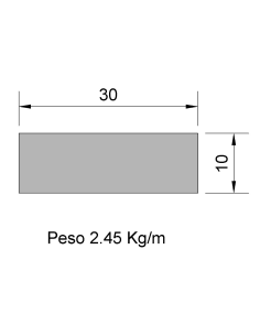Pletina PL-30x10 Negra    2.45