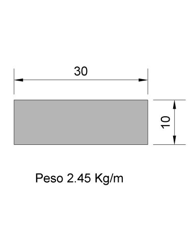 Pletina PL-30x10 Negra    2.45
