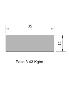 Pletina PL-35x12 Negra    3.43