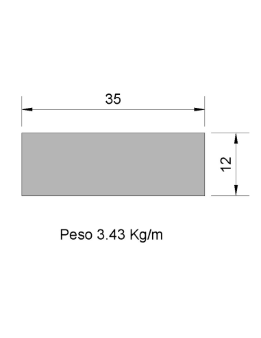 Pletina PL-35x12 Negra    3.43