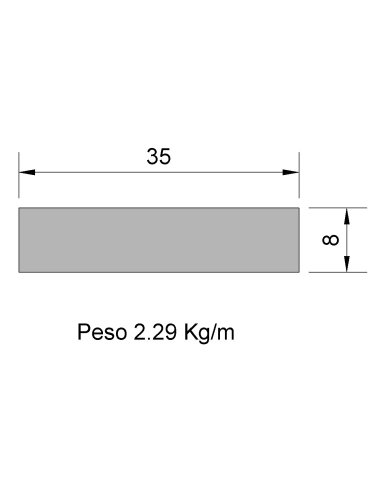 Pletina PL-35x8 Cincada    2.29