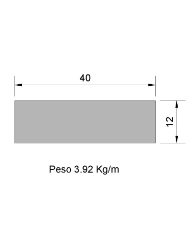 Pletina PL-40x12 Negra    3.92