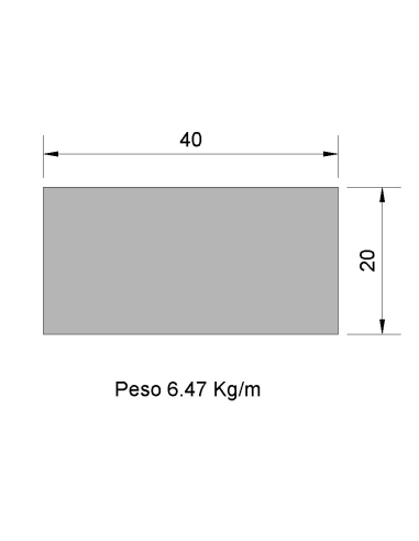 Pletina PL-40x20 Negra    6.47