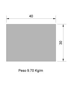 Pletina PL-40x30 Negra    9.70