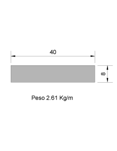 Pletina PL-40x8 Negra    2.61