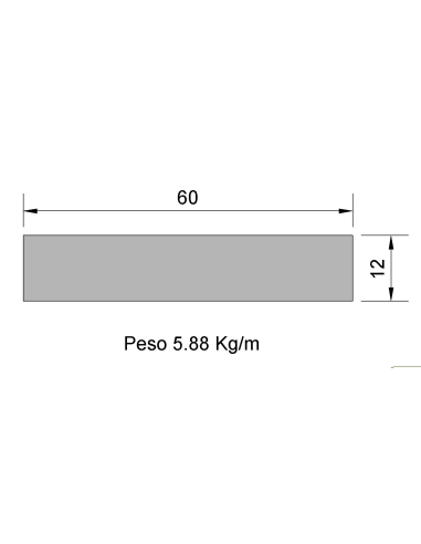 Pletina PL-60x12 Negra    5.88