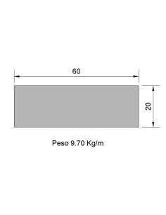 Pletina PL-60X20 NEGRA    9.70