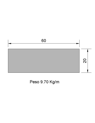 Pletina PL-60X20 NEGRA    9.70