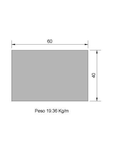 Pletina PL-60x40 Negra    19.36