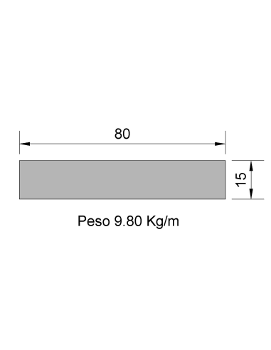 Pletina PL-80x15 Negra    9.80