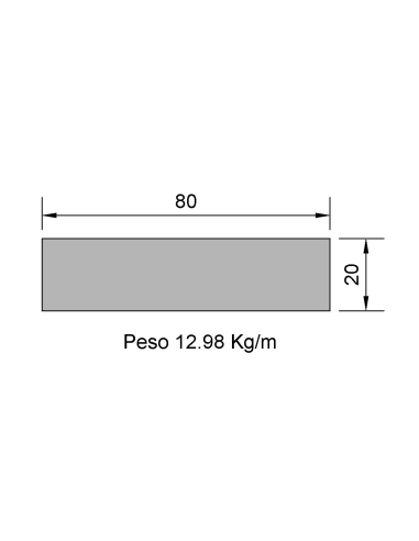 Pletina PL-80x20 Negra    12.98