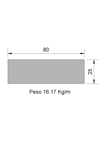 Pletina PL-80x25 Negra    16.17